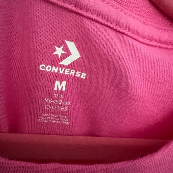 Converse cotton pink t-shirt, size 10-12, New with tags - Picture 7 of 7